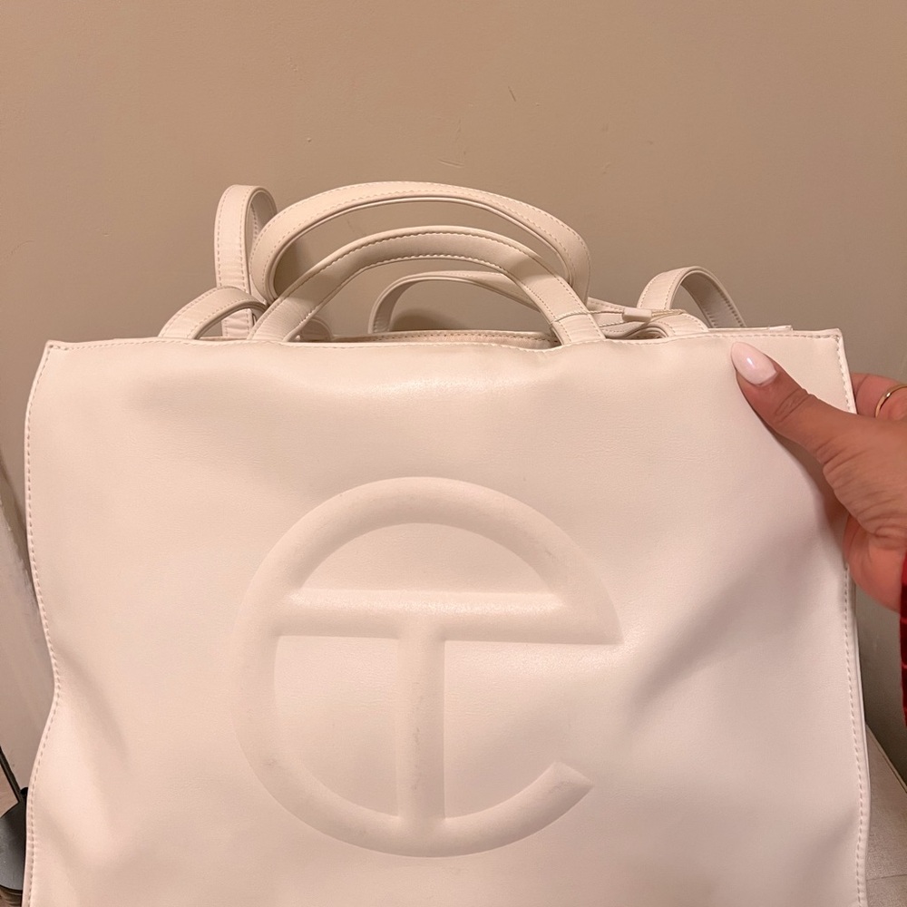 White Telfar Large Bag